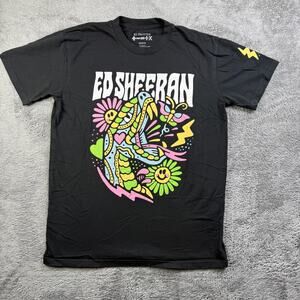 Ed Sheeran Mathematics Concert Tour T-Shirt Graphic Crew Neck Art Band Tee Men